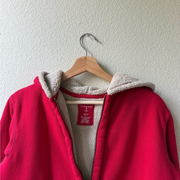 Lands' End  Red Kids Hoodie - Picture 2 of 8